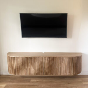 Mueble flotante curvo