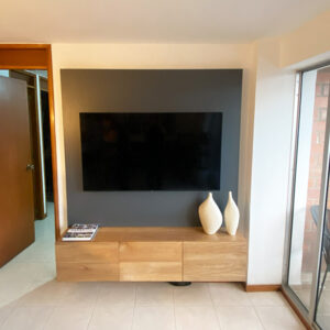 Mueble roble gris plomo