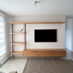 Mueble TV con repisa