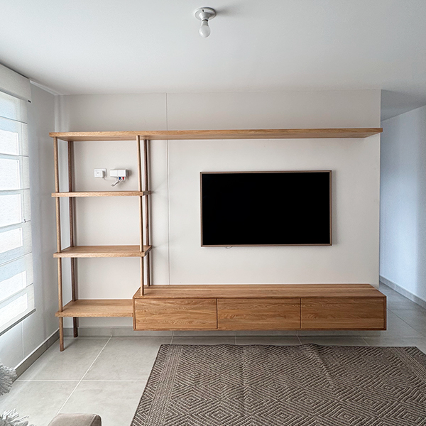 Mueble TV con repisa