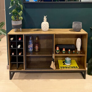 Bar hierro caoba