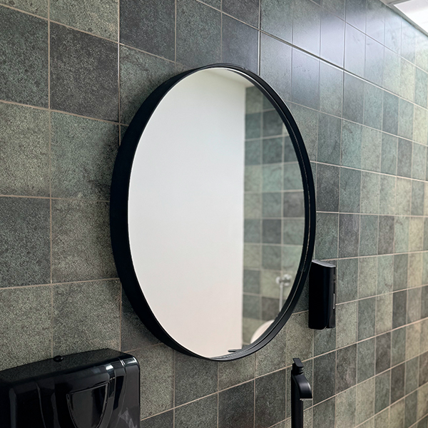 Espejo redondo natural