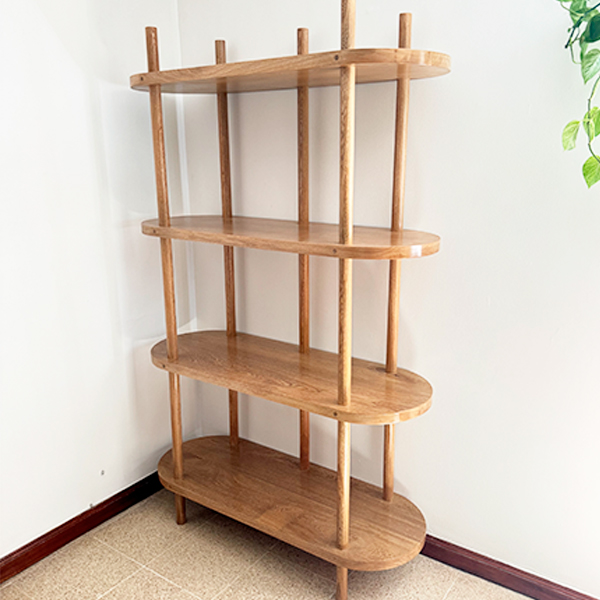 Repisa ovalada roble