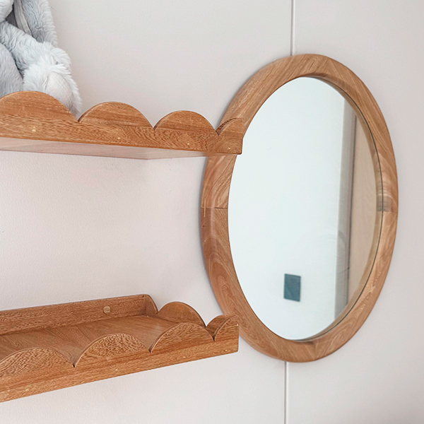 Espejo roble bebé