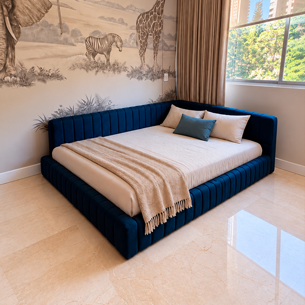 Cama Montessori tapizada